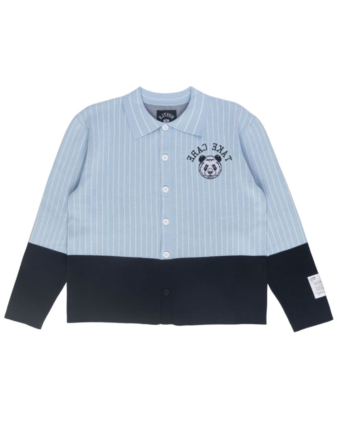 Take Care Stiped Button-Up Knit
