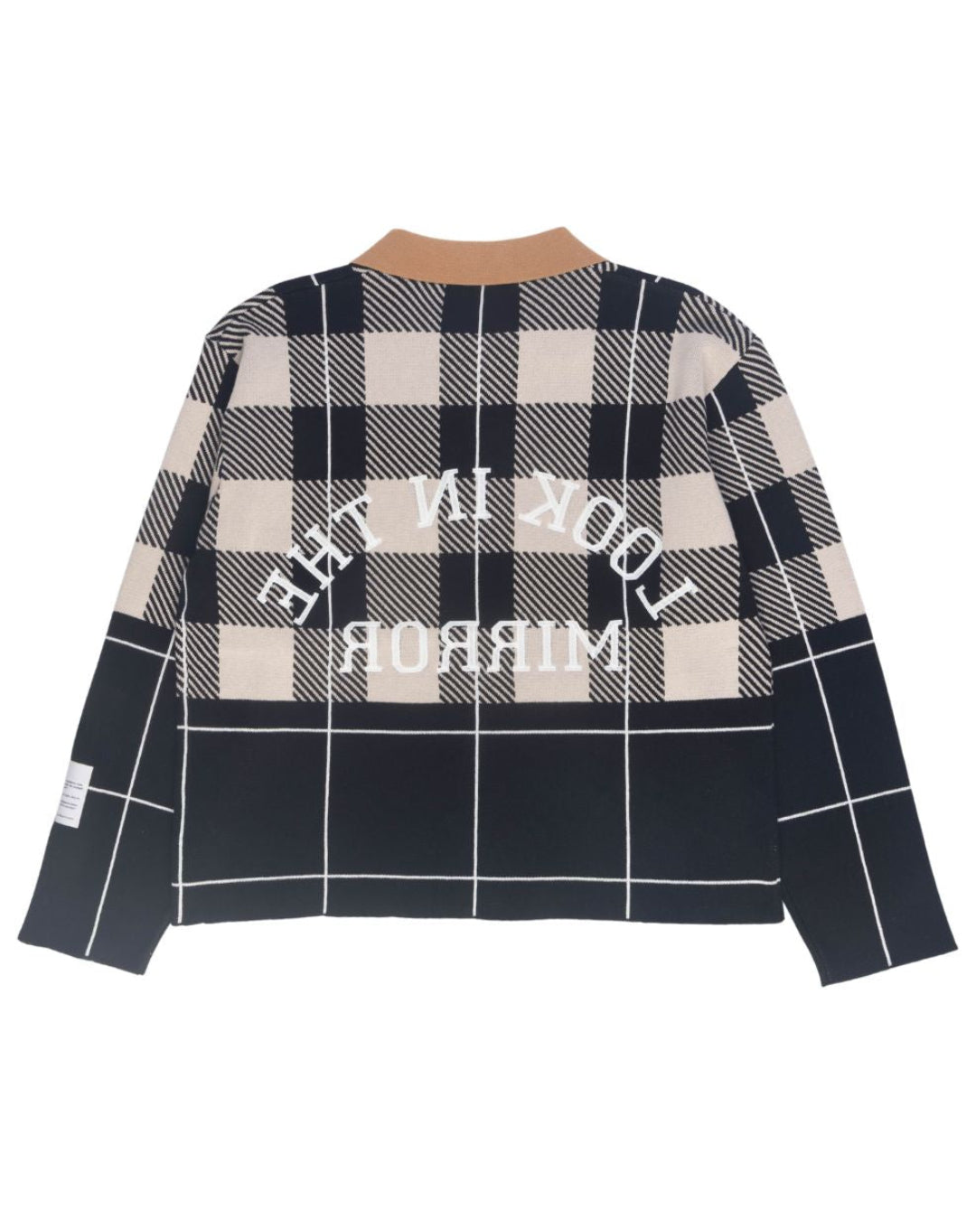Breathe Plaid Button-Up Knit